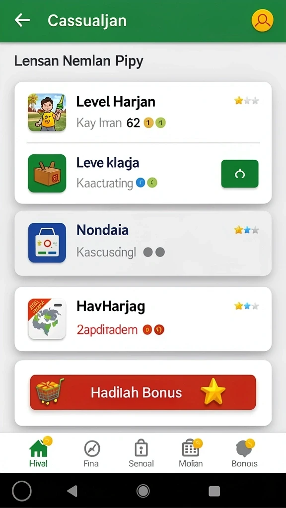 jamin777 - Tampilan antarmuka yang menarik dan user-friendly.