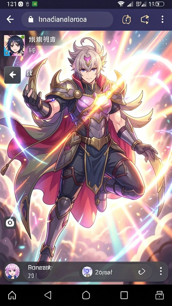 rpgame - Screenshot 1 menunjukkan karakter utama dalam pertempuran epic.