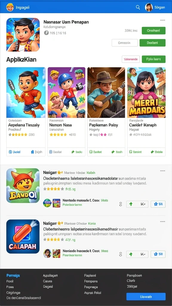 uh77 - Tampilan grafik yang luar biasa dalam permainan.